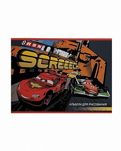 Альбом для рисования, 40 листов формата А4 из серии Disney Тачки-2 (Росмэн, 22770Ros)